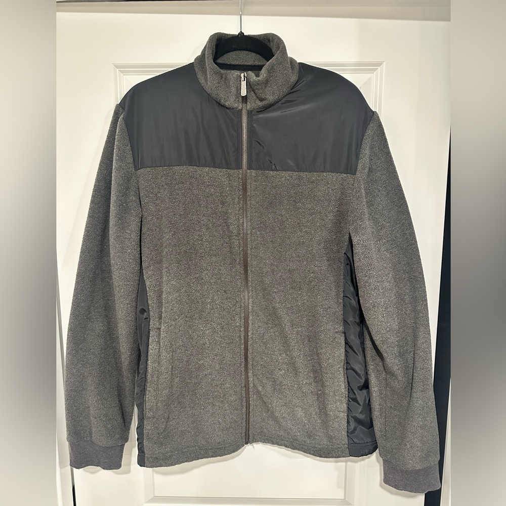 Apt. 9 Men's Charcoal and Black Zip-Up Sweater
